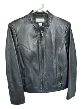 Preston & York Black Lambskin Leather Jacket
